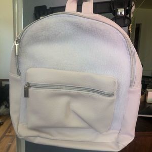 Faux Leather And Fur Mini Backpack